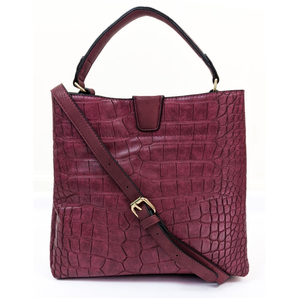🦋LAST🦋 NWT Jen & Co Tati Embossed Satchel